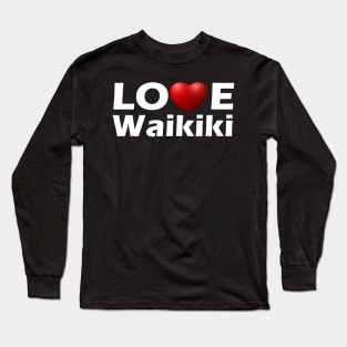 LOVE Waikiki - White on Dark Long Sleeve T-Shirt